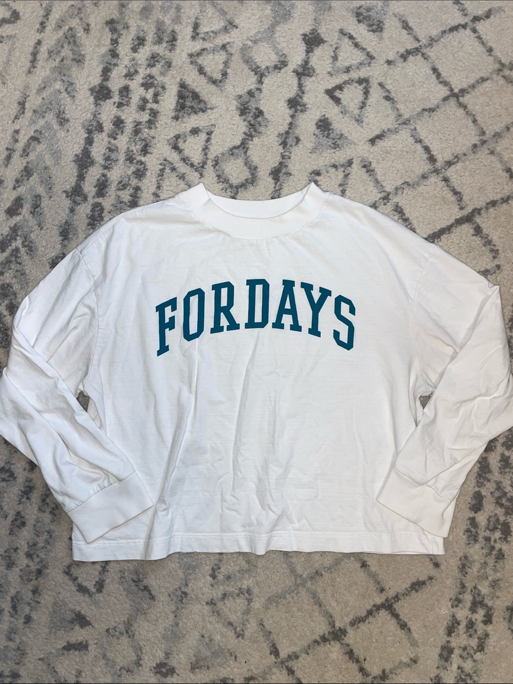 For Days Cropped Long Sleeve T Shirt